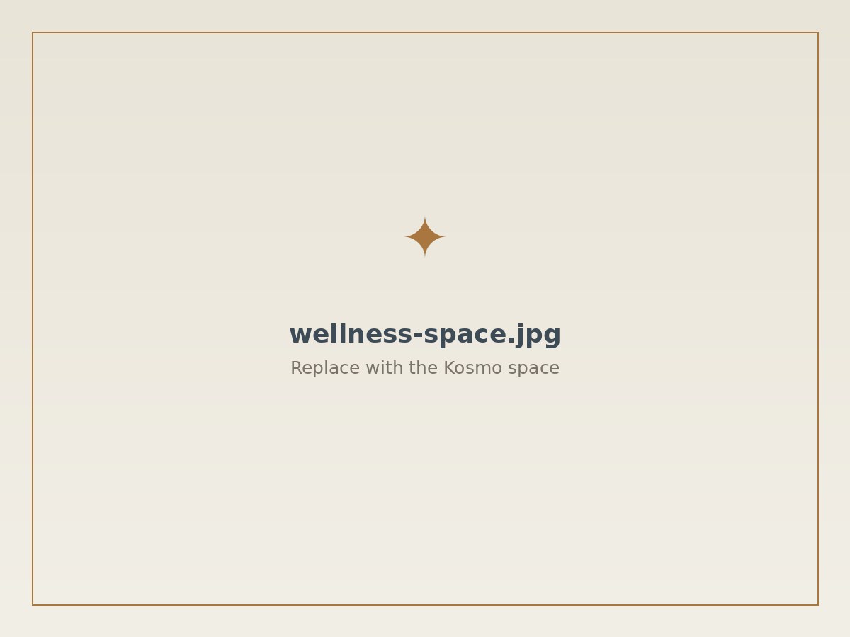 The light-filled wellness space under a glass roof